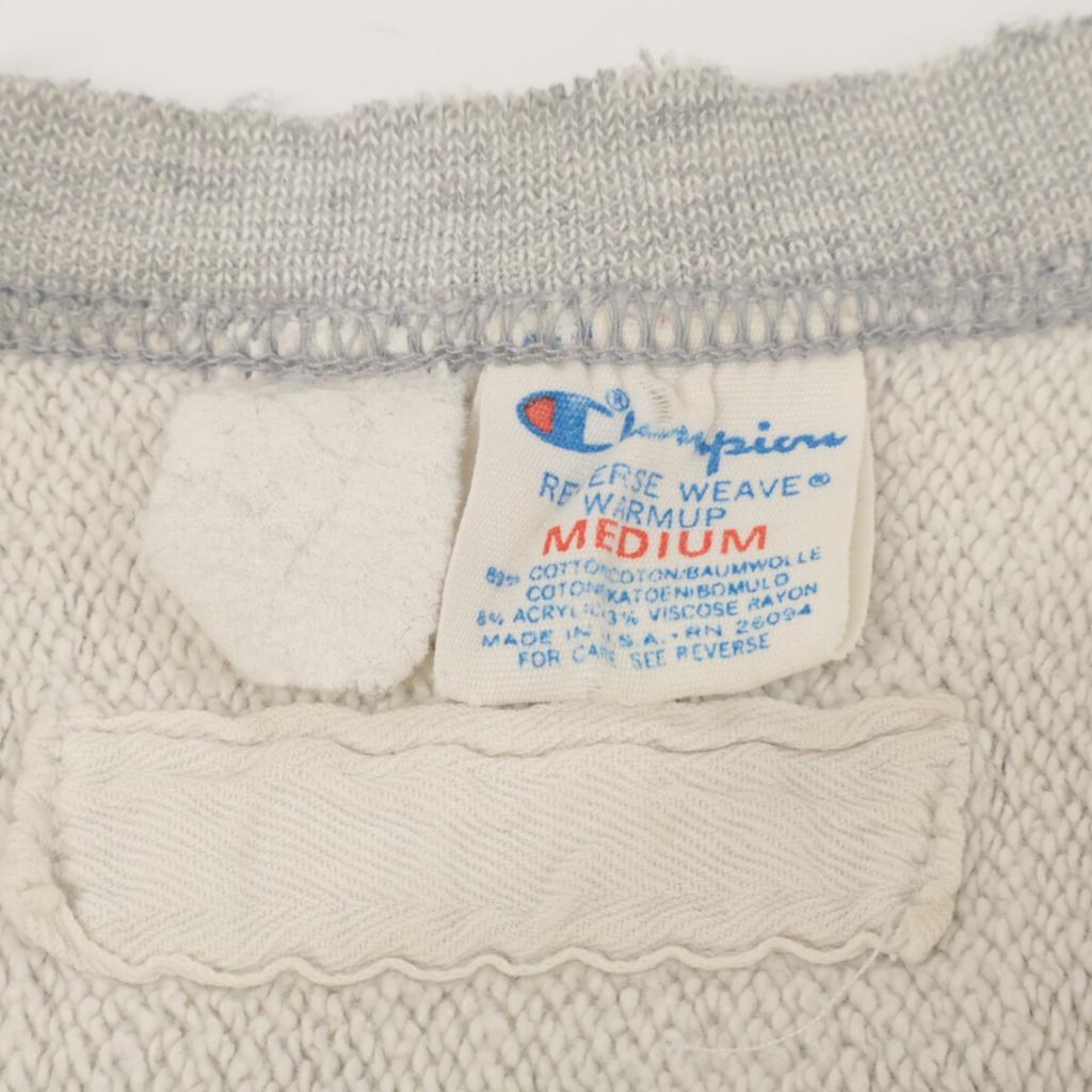 Champion 80'ler USMA Ters Dokuma ön V sweatshirt/üst M griKullanılmış