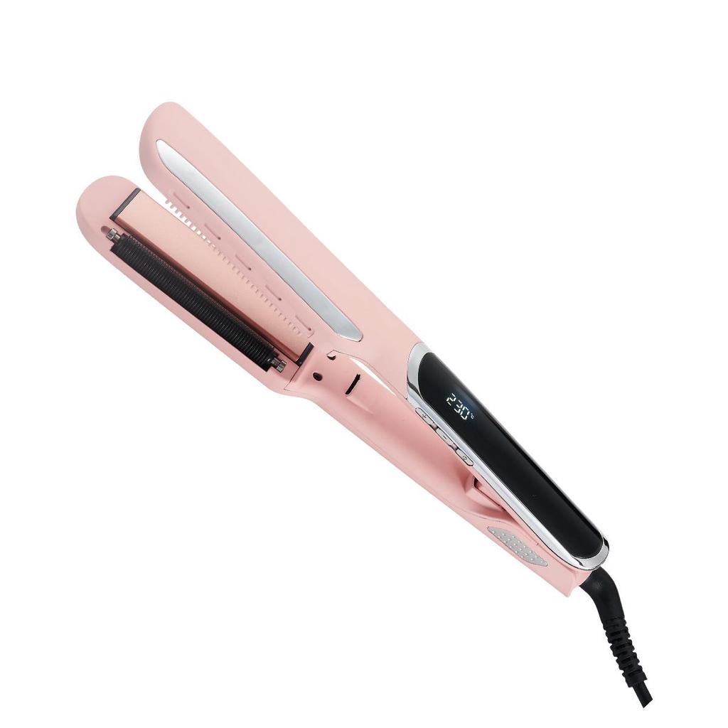 Smart Temperature Control Hair Curler & Straightener with Essential Oil Slot: Natural Curls and Sleek Straight Hair