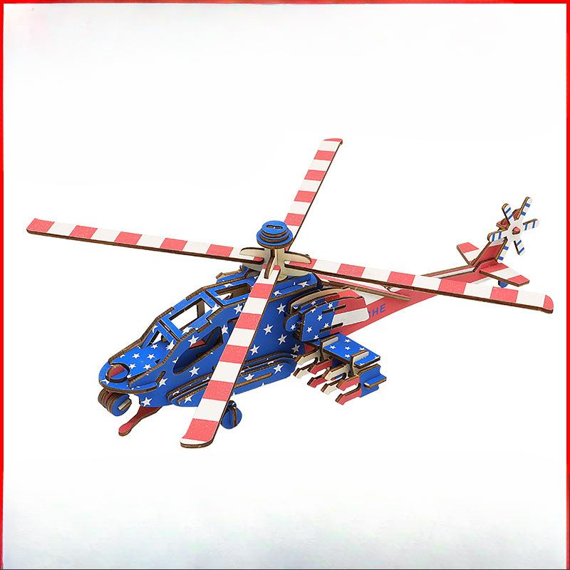 

1шт деревянная 3d трехмерная головоломка детские развивающие игрушки строительный блок доска ручная сборка модели самолета деревянная головоломка