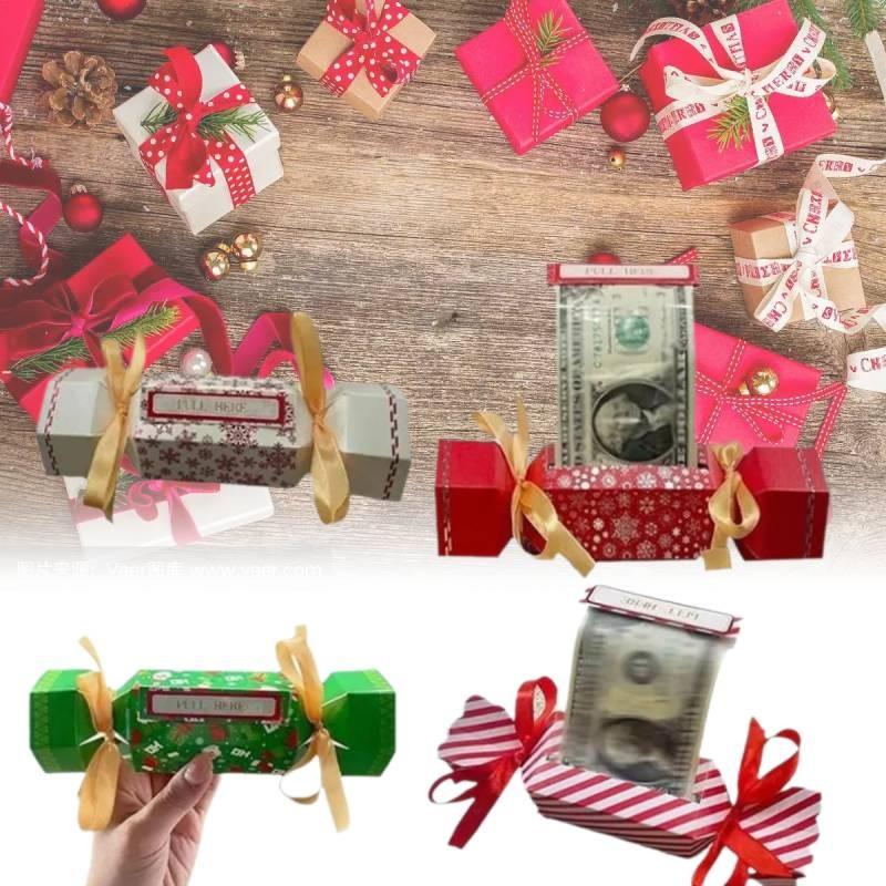 Creative Christmas Surprise Money Bag Gift Box Perfect For Cash And Candy Storage