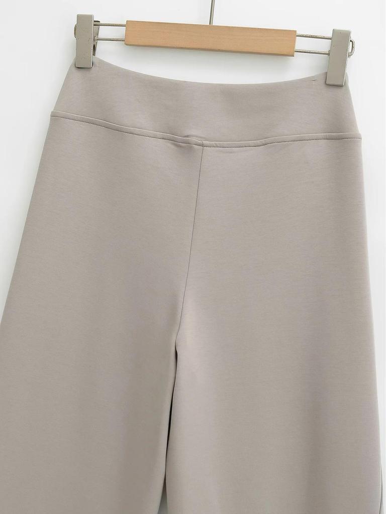 Spicy Girl 2025 Stylish High-Waist Wide-Leg Cloud Pants: Versatile, Slimming Sport Casual Wear for Women