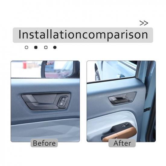 ABS Carbon Innentürgriff Schalterabdeckung Panel Zierleiste Für Ford Maverick 22-24