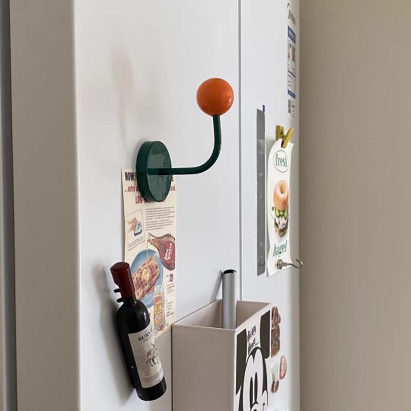 Non Perforated Magnetic Hook For Bathroom And Kitchen, Strong And Seamless Magnetic Suction Hook For Refrigerator