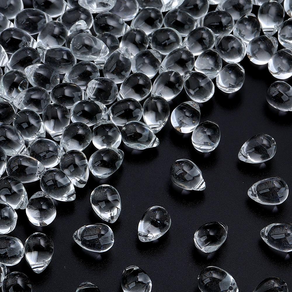 50pcs Water Drop Shape Crystal Beads 9.5x14mm Glass Loose Beads For Jewelry Making DIY Bracelets Necklace Earrings Accessories