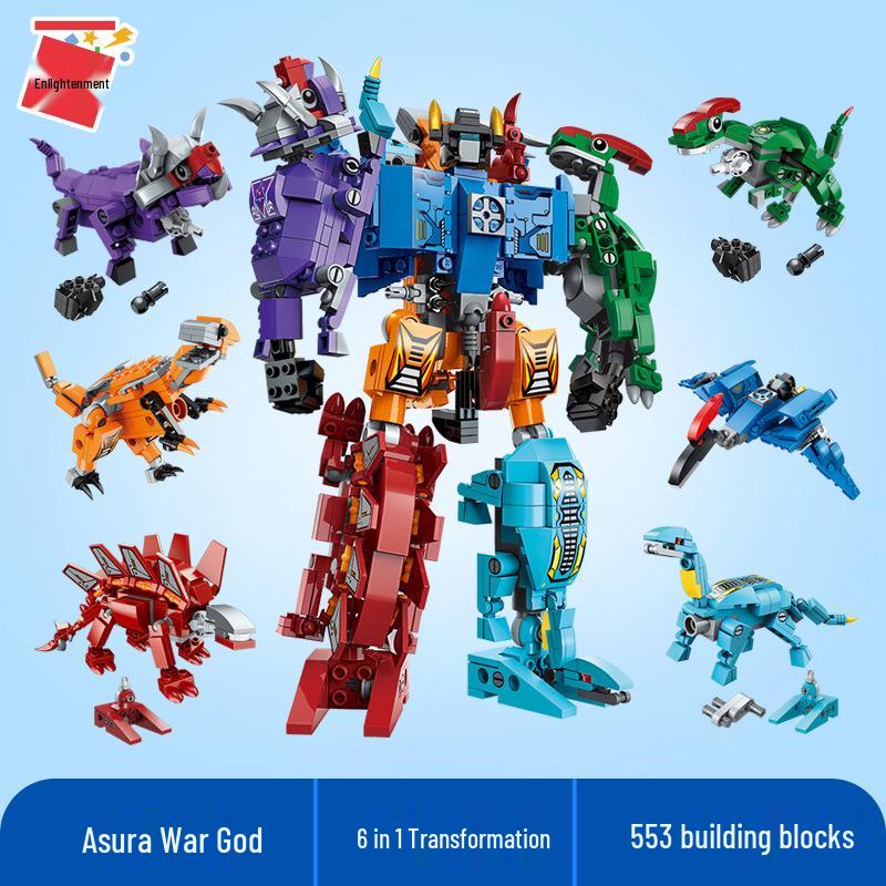 Enlightenment Super Speed Phantom God 6-in-1 Transformation Robot Building Blocks Toy for Boys - Model 41109 Full Box