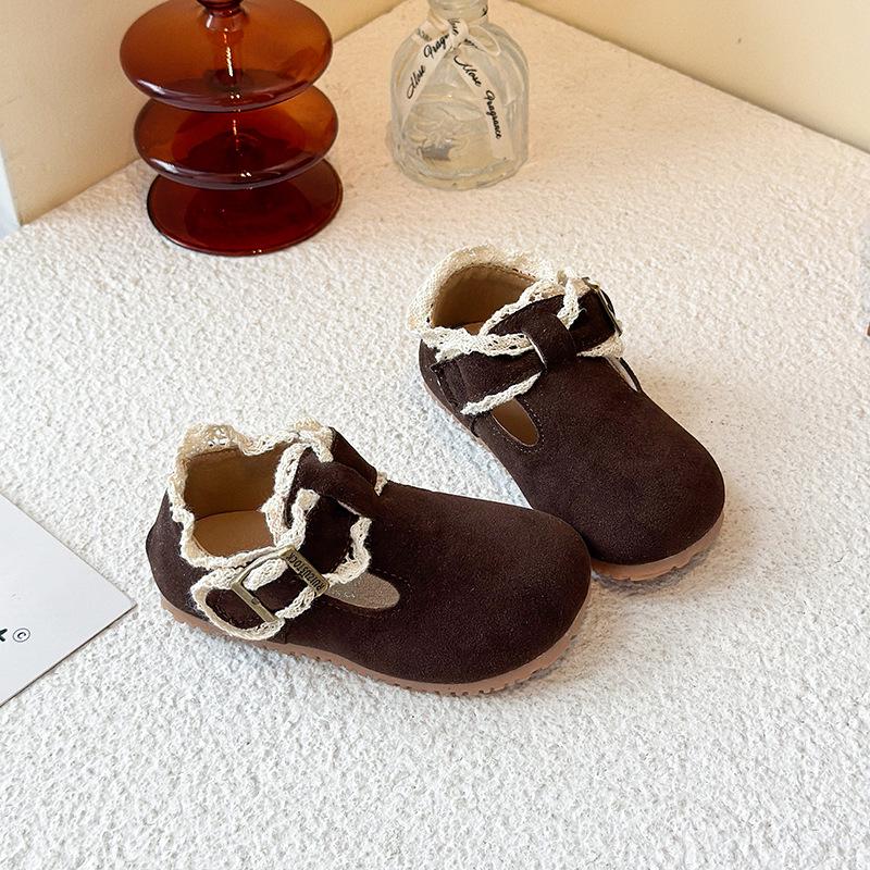 2026 Breathable Korean-Style Soft Sole Non-Slip Walker Shoes for Baby Girls, Trendy Birkenstock Spring/Autumn Infant & Toddler Shoes