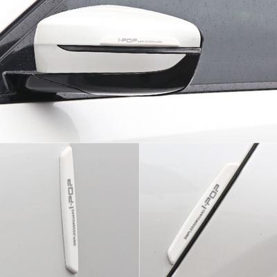 6Pcs Car Door Edge Protection Guards Soft PVC Buffer Trim Molding Protection Strip Universal Self-adhesive Car Crash Bar Strip