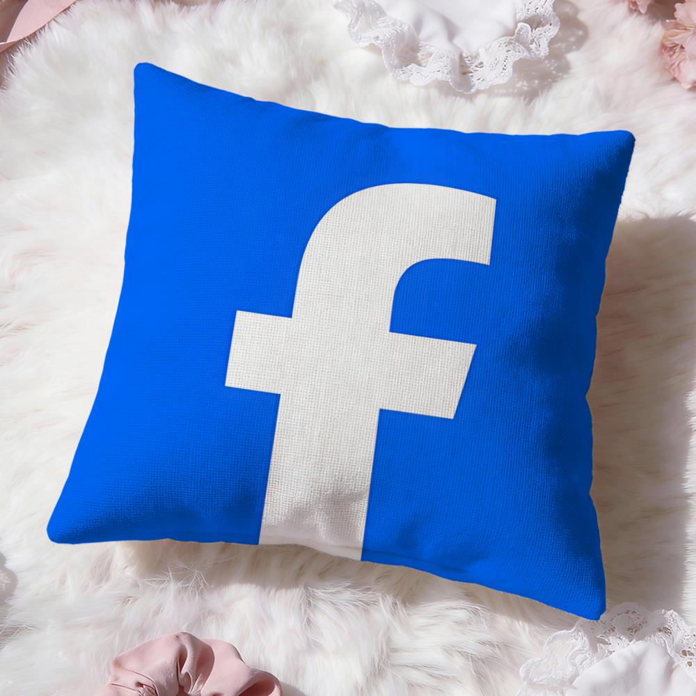 Classic Logo F-facebook Cushion Cover Premium Comfort Reversible Pillow Cove -Two In One Design for Any Room & Car Interior