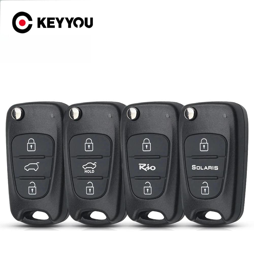 S Per Hyundai I20 I30 Ix35 I35 Accent Kia Picanto Sportage K5 Guscio Chiave Telecomando Pieghevole a 3 Pulsanti Custodia Chiave