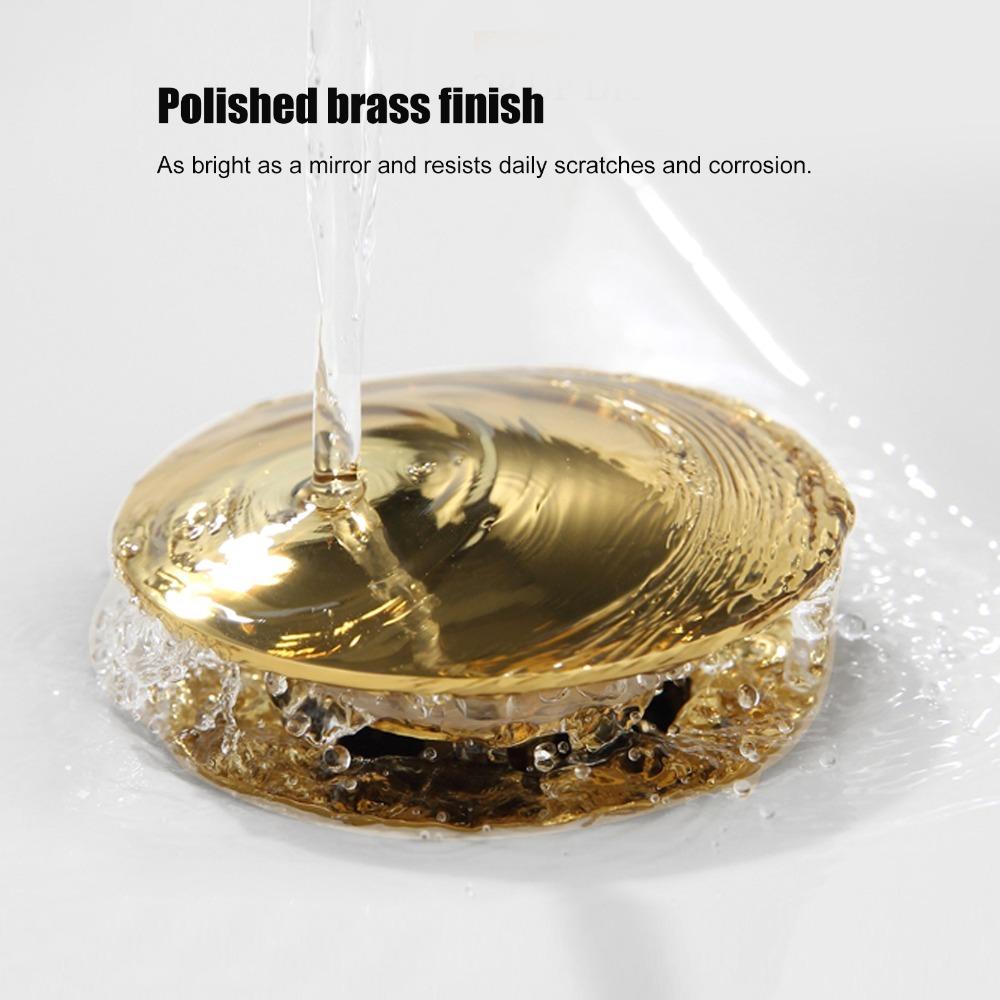 Push Bounce Bathroom Sink Drain Anti Clog Drain Stopper Durable Basin Drain Stopper  Lavatory Basin