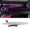 For Mercedes Benz W205 X253 GLC 15-18 3 Color Turbine Vents Ambient Light 4D Rotating Tweeter Speaker Lamp LHD Copilot LED Strip