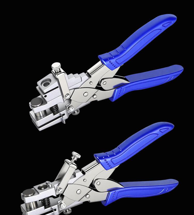 East Tour Multifunctional Edge Banding Hole Punch Woodworking Tool with Screw Hole Cover Pliers