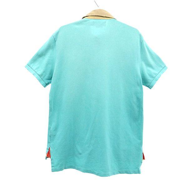 Polo Ralph Lauren Print Short Sleeve Damage Processing Polo Shirt L Fawn Men's Used