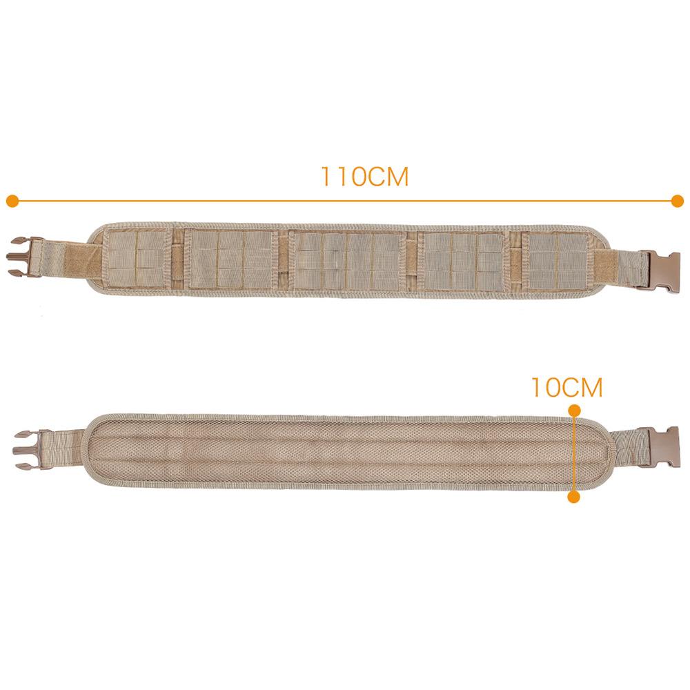 Cinturón de accesorios de caza Cinturones de Airsoft Cinturón acolchado