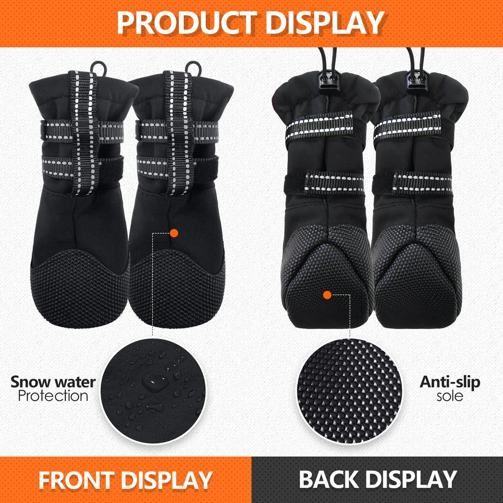 Cross-border New Dog Shoes Soft-soled Outdoor Use Anti-dirty Feet Anti-slip Wear-resistant Waterproof Polyester All Seasons Pet