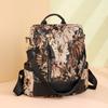 Womens Large Capacity Nylon Backpack Printed Backpack Student Schoolbag