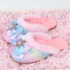 Zapatillas de Invierno Cerradas Antideslizantes de Felpa para Niñas Princesa