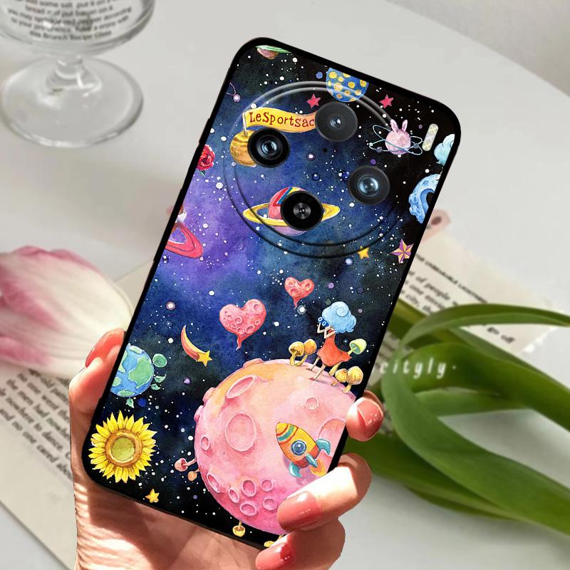Do etui Vivo X200 5G V2415A Ochrona obiektywu Silikonowe TPU Modne Pokrowce na Telefon Do VIVO X 200 Pro Capa X200Pro mini Osłony Zderzakowe