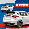 Roof Spoiler Compatible with 20122018 Ford Focus Hatchback Models Rear Wind Spoiler Plastic Gray Black Painted for Enhanced Aer