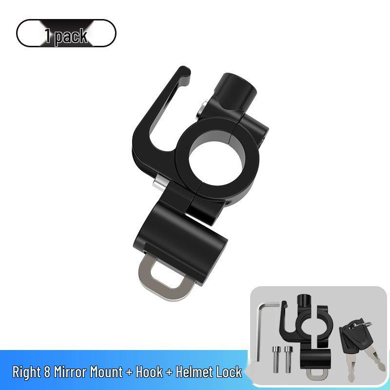 Electric Vehicle & Bicycle Anti-theft Helmet Hook Lock