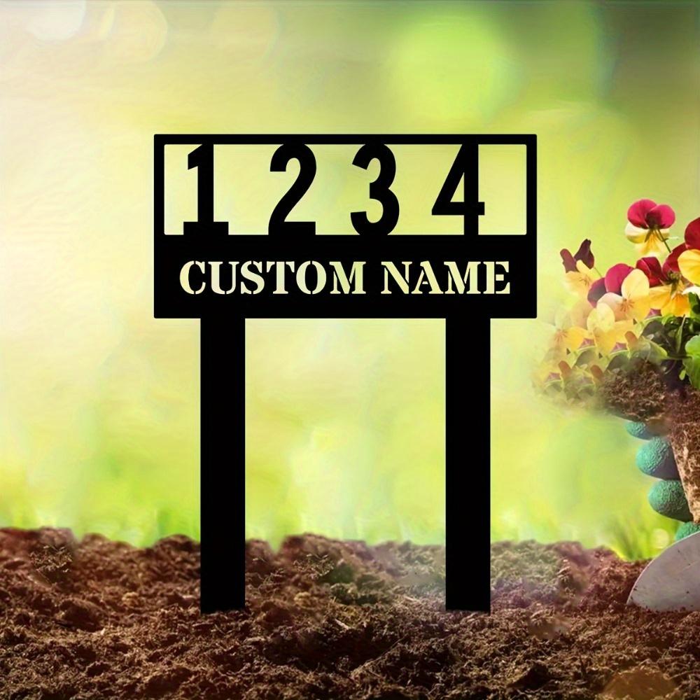 Distinctive Custom Metal Sign for Patio Garden Sturdy Lawn Ornament Prime Gift