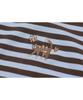 CPGN STUDIO Katze Streifen Ringer Tee Braun