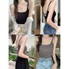Damen Sommer-Camisole: Verstellbares Trägertop mit integriertem BH und Brustpolstern, Anti-Hänge-Effekt, Trägerloses Design