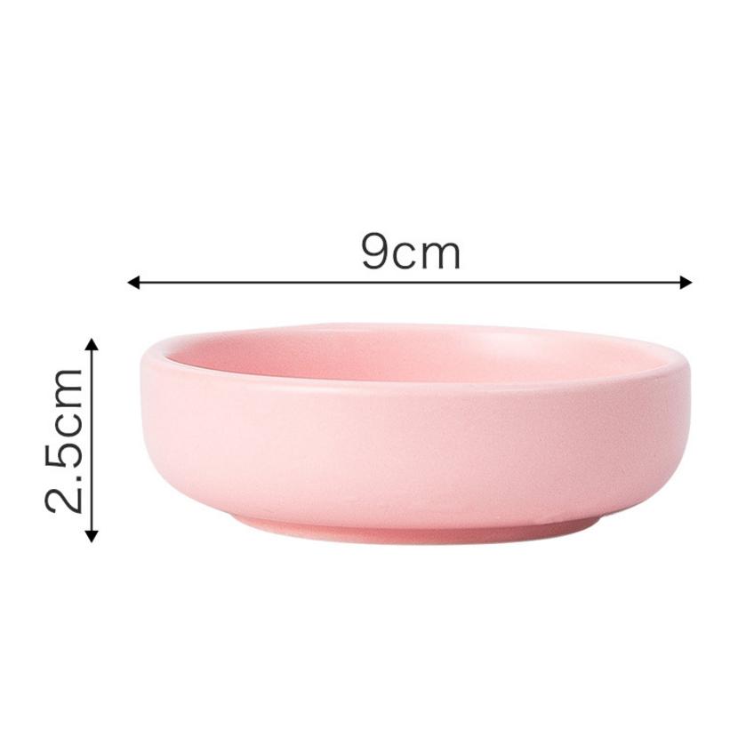 

Japanese Saucer Vinegar Ceramic Household Dipping Dish Tableware рожевий