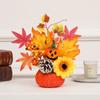 Photography Props Artificial Ornament Autumn Harvest Maple Leaf Halloween Decorations Pumpkin