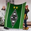 Borussia Mönchengladbach LOGO bedruckte Kuscheldecke – leicht, weich, warm;Vielseitige Decke für alle Jahreszeiten – perfekt als Klimadecke, Nickerchen-Bla