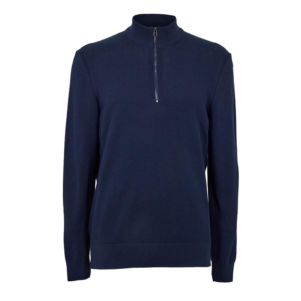 BOSS Mens Ebrando-P Knitted Half Zip Jumper