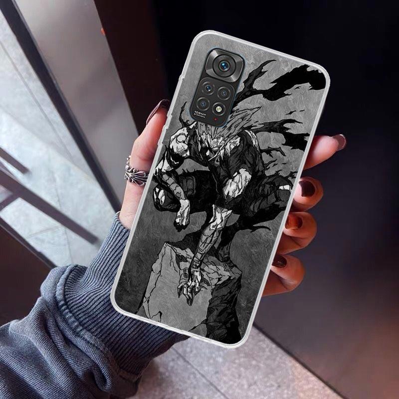 One P-Punch-Man Garou Phone Case For Xiaomi Redmi Note 10 11 12 13 14 15 Pro Plus 11S 12S 14S 11T 11E 10S Soft TPU Back Cover Re