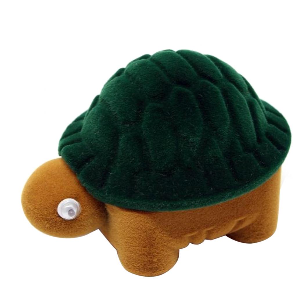 

Подарочная коробка в виде мультяшной черепашки, для ювелирных изделий коричневый/зелёный