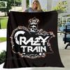 Ozzy Osbourne Retro-Druckdecken zum Warmhalten, weich und bequem, für Zuhause, Reisen, Bettdecke, Bettbezüge, Geburtstagsgeschenk