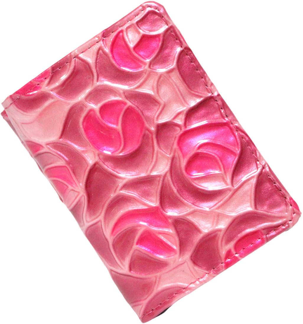 

Pink Stained Glass Leather Cowhide Wallet Wallet for Women Mini Wallet Compact Wallet Thin Wallet Genuine Leather Lightweight Small Compact Mini рожевий