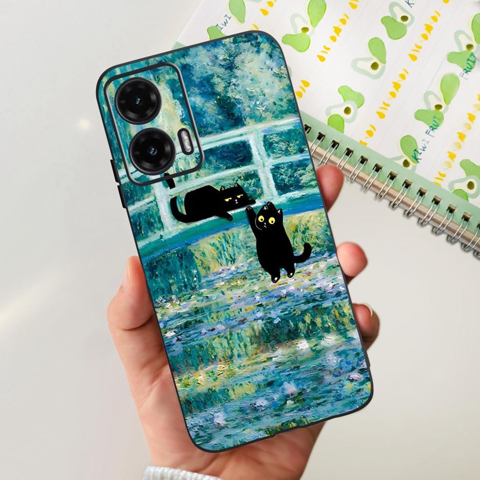 For Motorola Moto G35 G55 G85 Case Cute Painted Cover Matte Phone Case For Moto G85 G 35 G55 MotoG35 MotoG55 MotoG85 Soft Fundas
