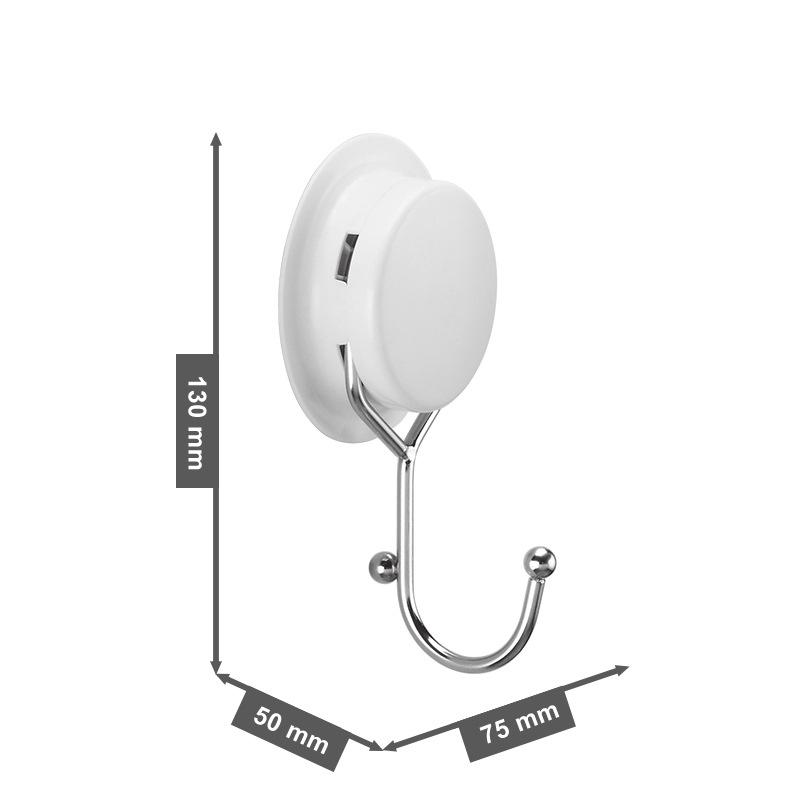 Kitchen Hook Stainless Steel Punch-free Strong Sticky Hook Bathroom Traceless Hanger Coat Hook Creative Single and Double Hook