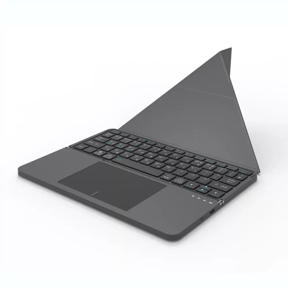 Multi-Functional Portable Leather Touch Foldable Detachable Keyboard