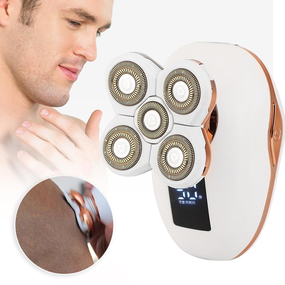Electric Shaver Waterproof Rechargeable Beard Shaving Trimmer Hair ClipperWhite