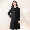 Sanpowa Women's Autumn Double-Faced Wool Coat