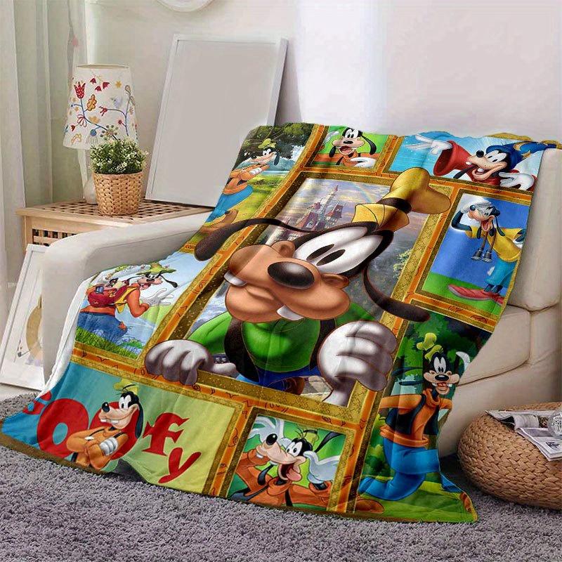 Goofy Blanket  Ultra-Soft, Warm, Cozy Throw for Living Room, Sofa, Four Seasons Travel Accessory  Cute Cartoon Character Home Decoration