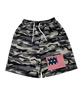 SK8ER ROCK Flag Raid Camo Sweat Shorts ((Gray))