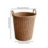 Open-Top Woven Laundry Basket Ventilated with Handles Sturdy