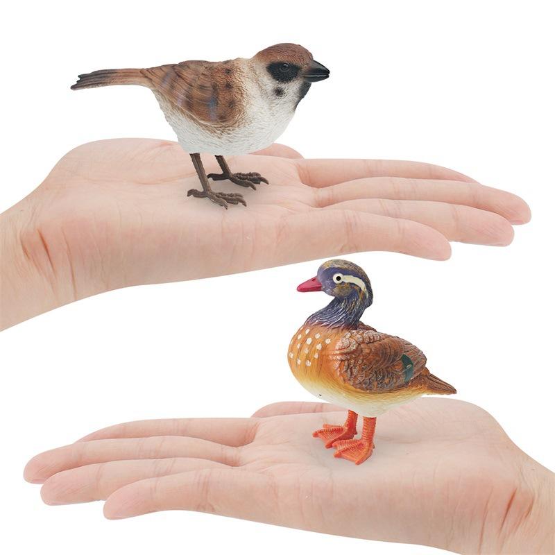 Simulation Of Birds, Birds, Animal Models, Mandarin Ducks, Sparrows, Mundane Tits, Desktop Static Ornaments, Toys
