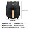 4.5L Air Fryer Oil Free Health Fryer Cooker 1200W Home Multifunction Smart Touch LCD Deep Airfryer Pizza Fryer for French Fries