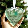 2D Flat Friendship Snowflake Handcrafted Heart-Shaped Christmas Emotional Quote Pendant Hanging Acrylic