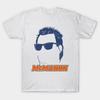 Herren Schwarzes Print-T-Shirt Jim McMahon Chicago Silhouette No-Cut Transferpapier Print Baumwoll-T-Shirt