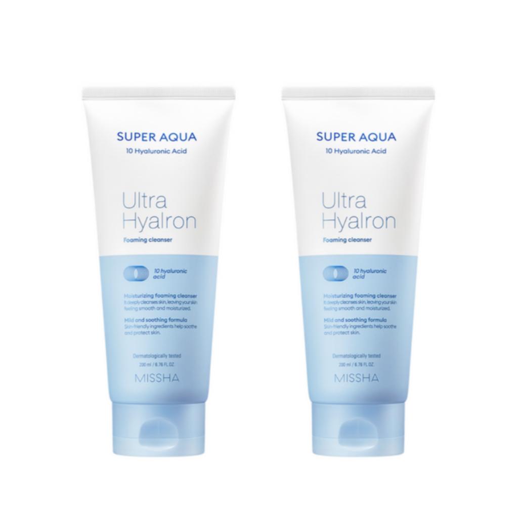 [MISSHA] Super Aqua Ultra Hyalron Foaming Cleanser 200ml