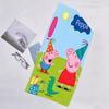 1pc Pink Pig (8) Beach Towel, Beach and Seaside Swimming Pool Equipment, Fashion Pattern, Rectangular, Travel Essentials