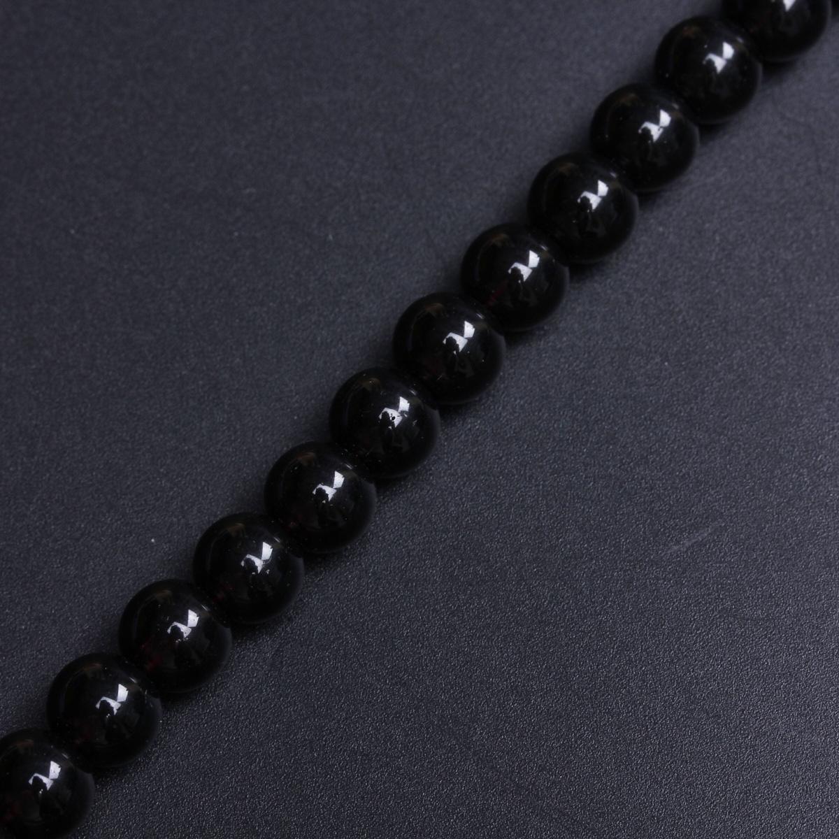 

4/6/8/10/12 мм круглые бусины из черного агата, натуральные бусины из камня для изготовления ювелирных изделий из ожерелья и браслета 1String 8mm(about 51-52Pcs)